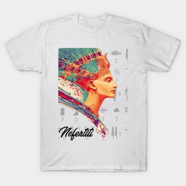 Nefertiti Egyptian queen and the Great Royal Wife T-Shirt by momo1978